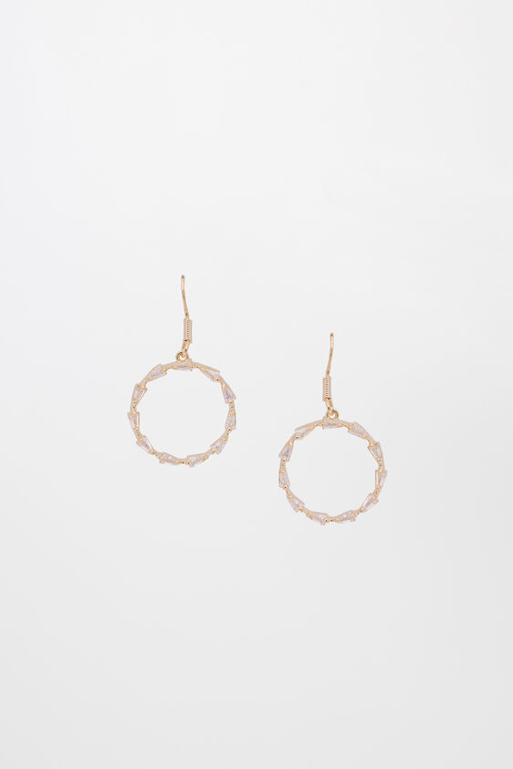 Gold Brass Earring, , image 1