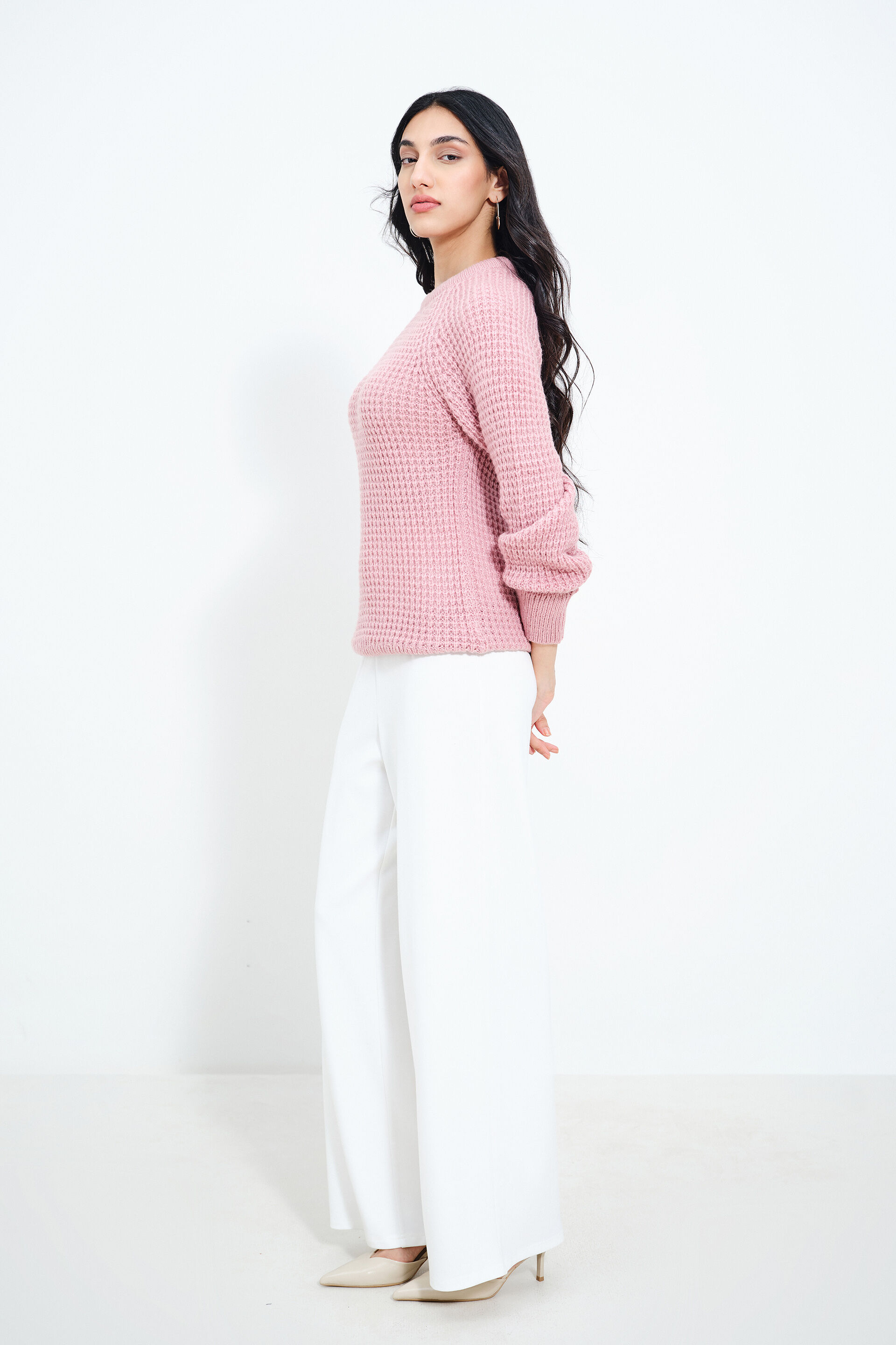 Muted Rose Sweater, Pink, image 3