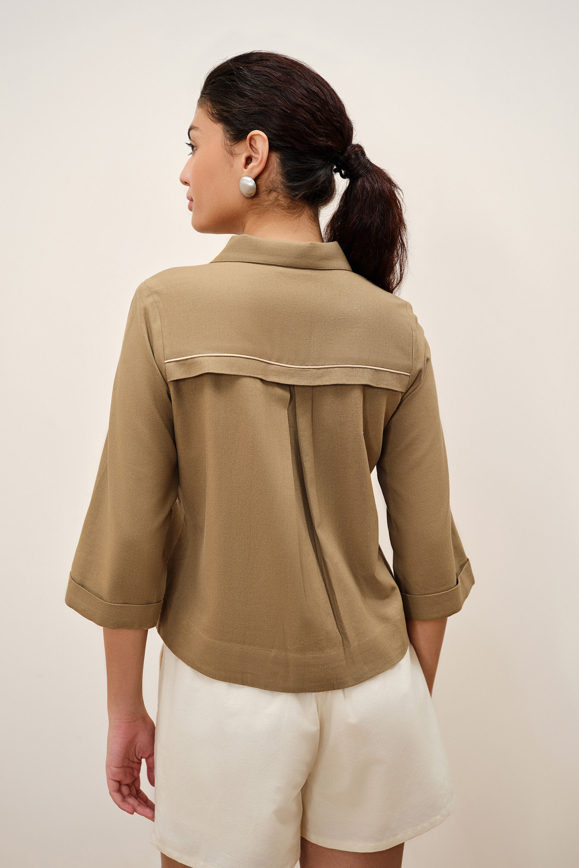Ecria Beige Jacket, Dark Beige, image 5