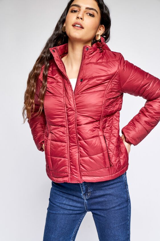 3 - Wine Solid Straight Jacket, image 3