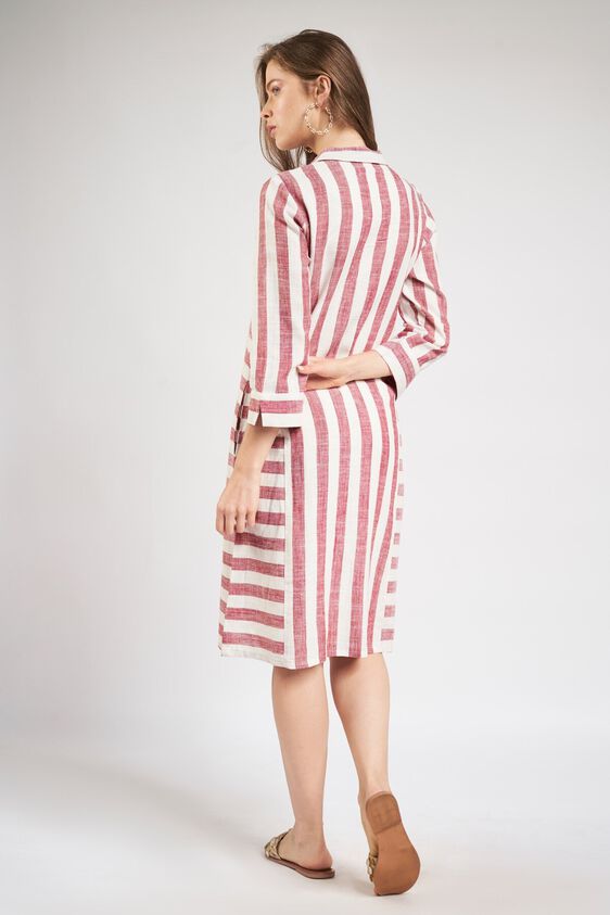 6 - Red - White Keyhole Neck Sheath Tunic, image 6