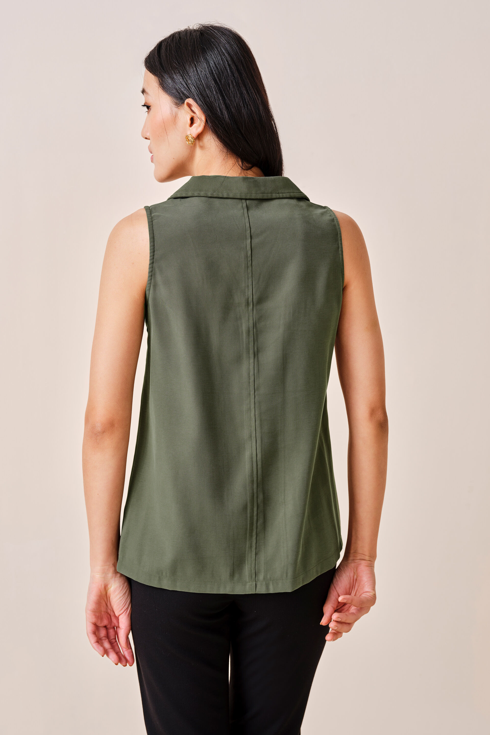 Odelia Solid Top, Olive, image 5