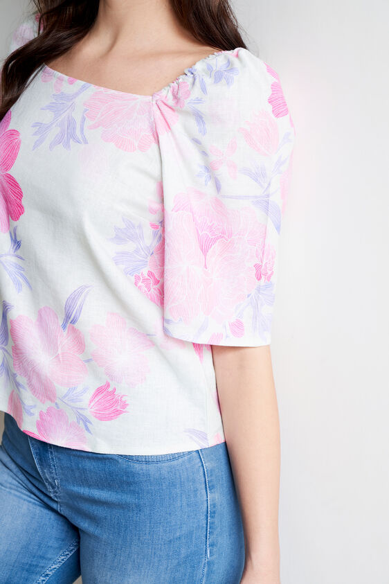 Pista Floral Straight Top, Pista Green, image 6