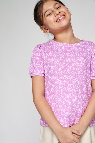 5 - Lilac Floral Straight Top, image 5