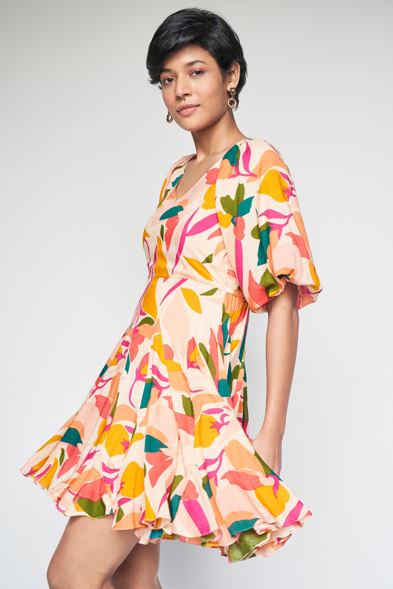 Colour Cascade Dress, Multi Color, image 5