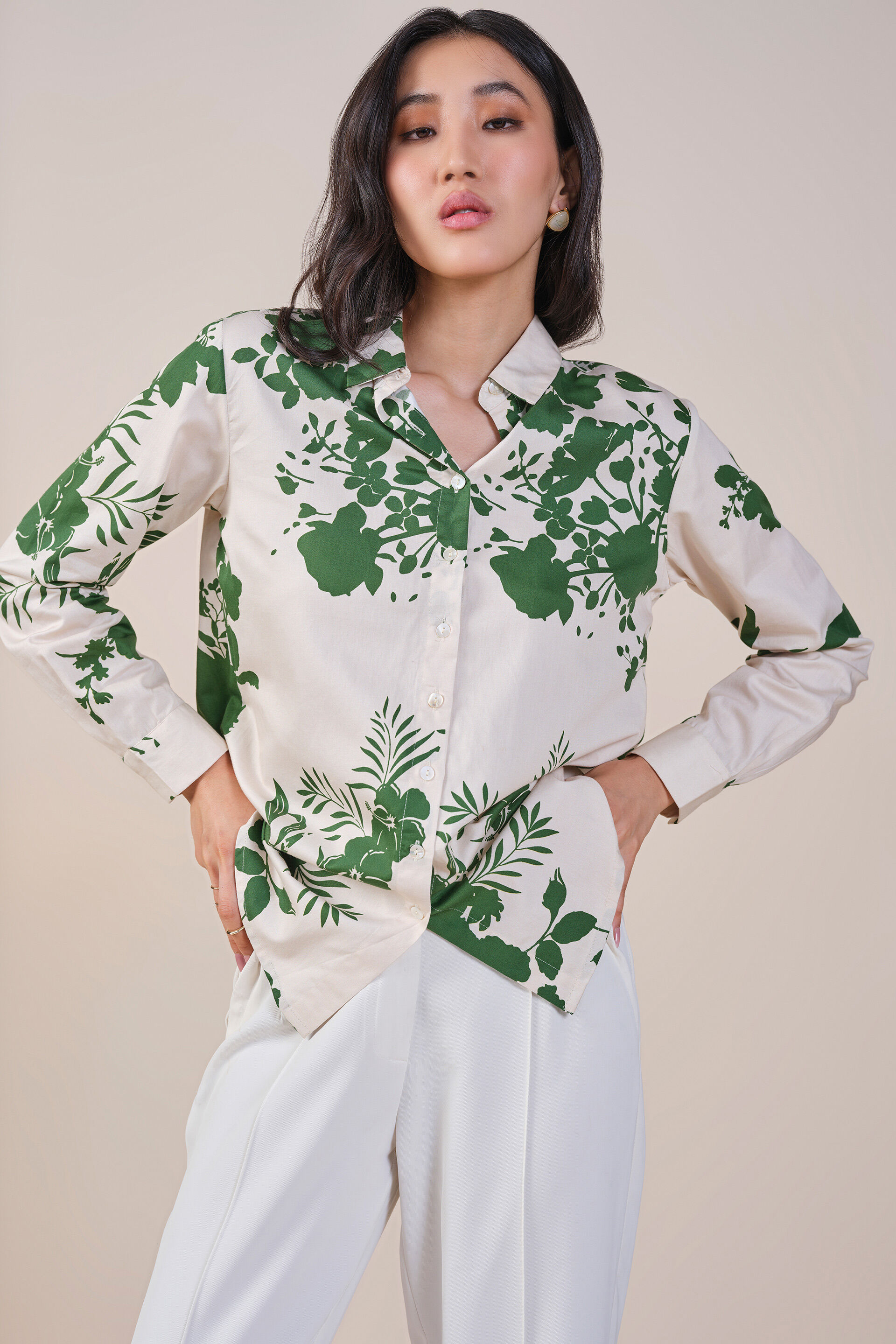 Tropic Blossom Shirt, White, image 4