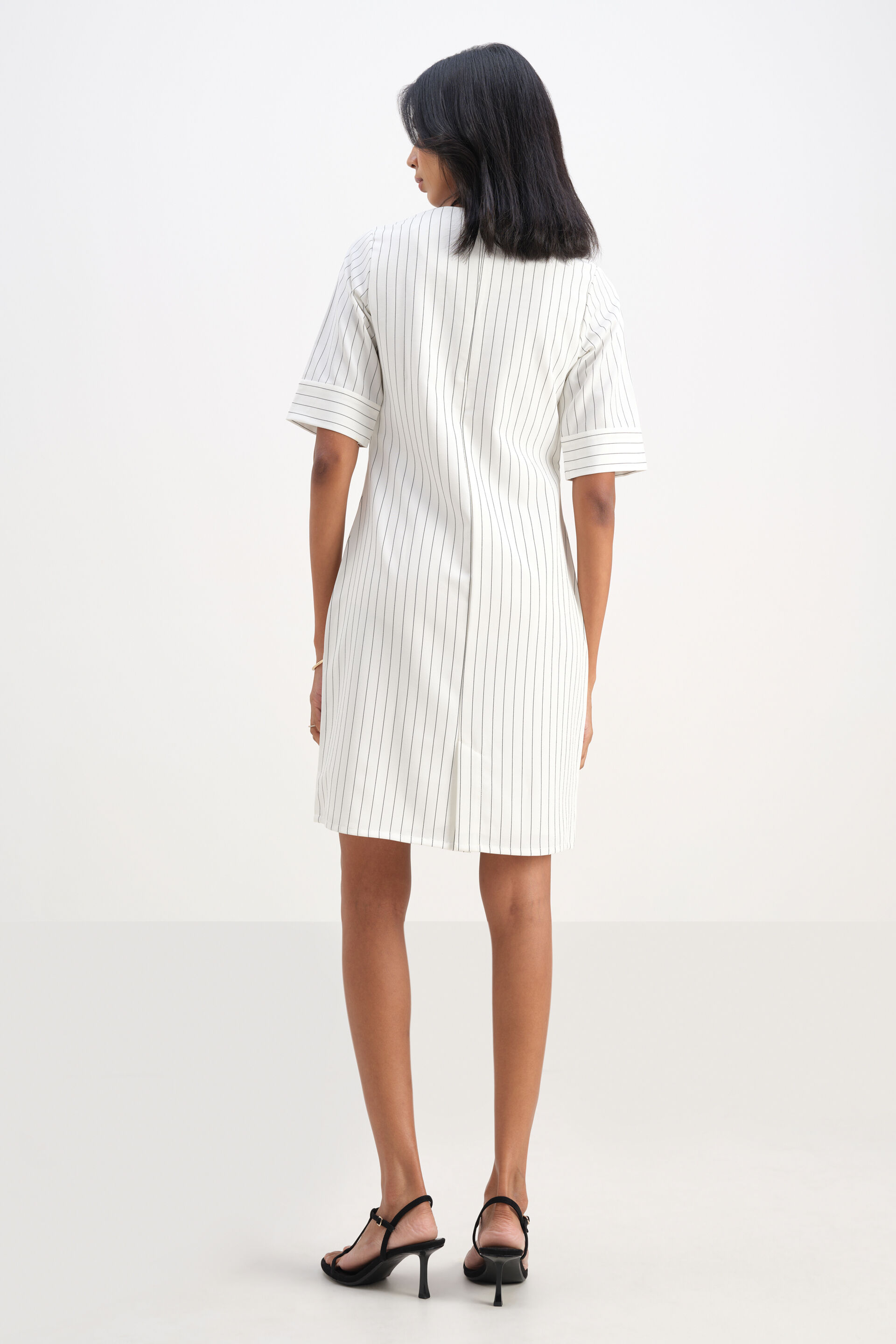 Monochrome Motion Dress, White, image 6