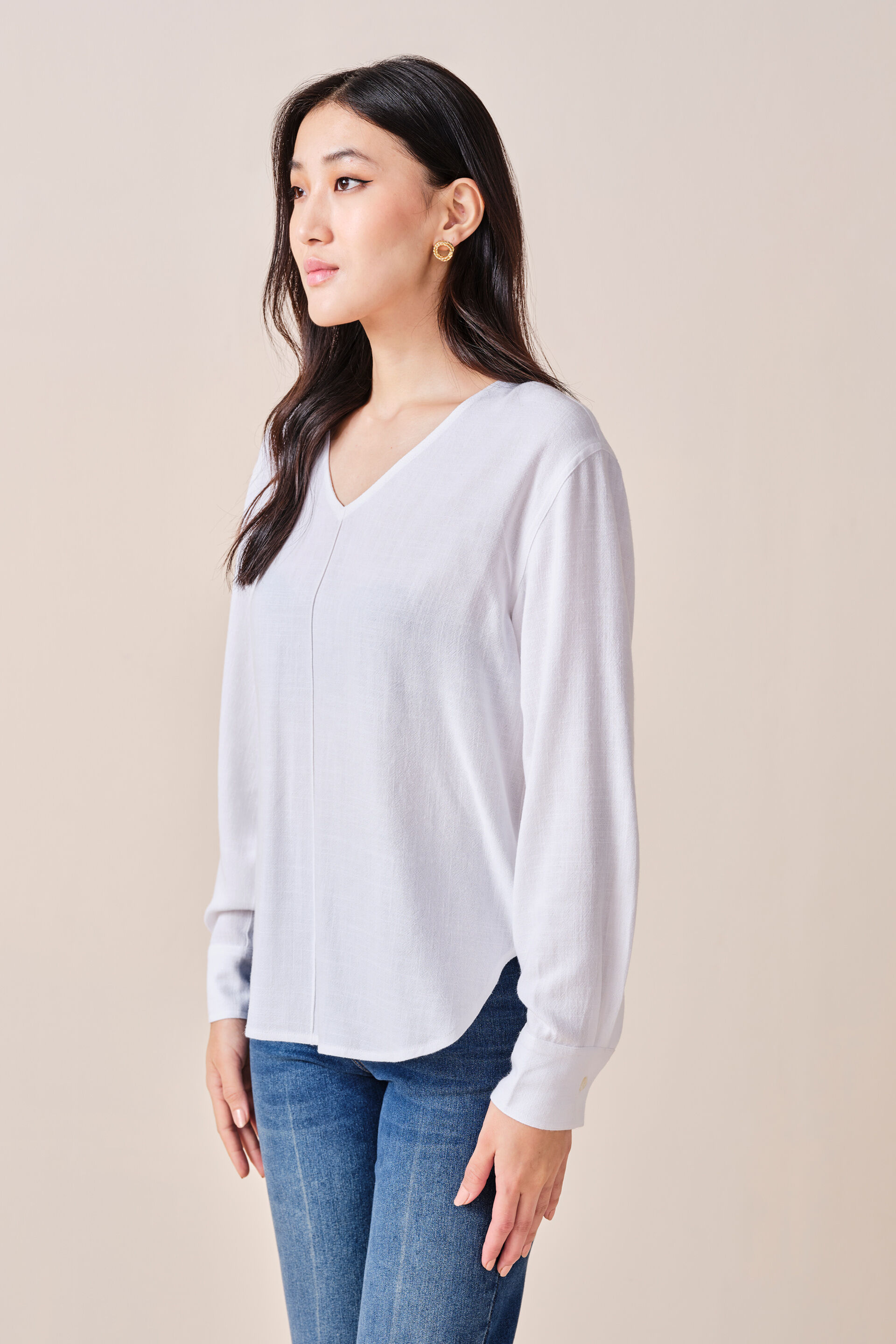 White Dreams Rayon-blend Top, White, image 5