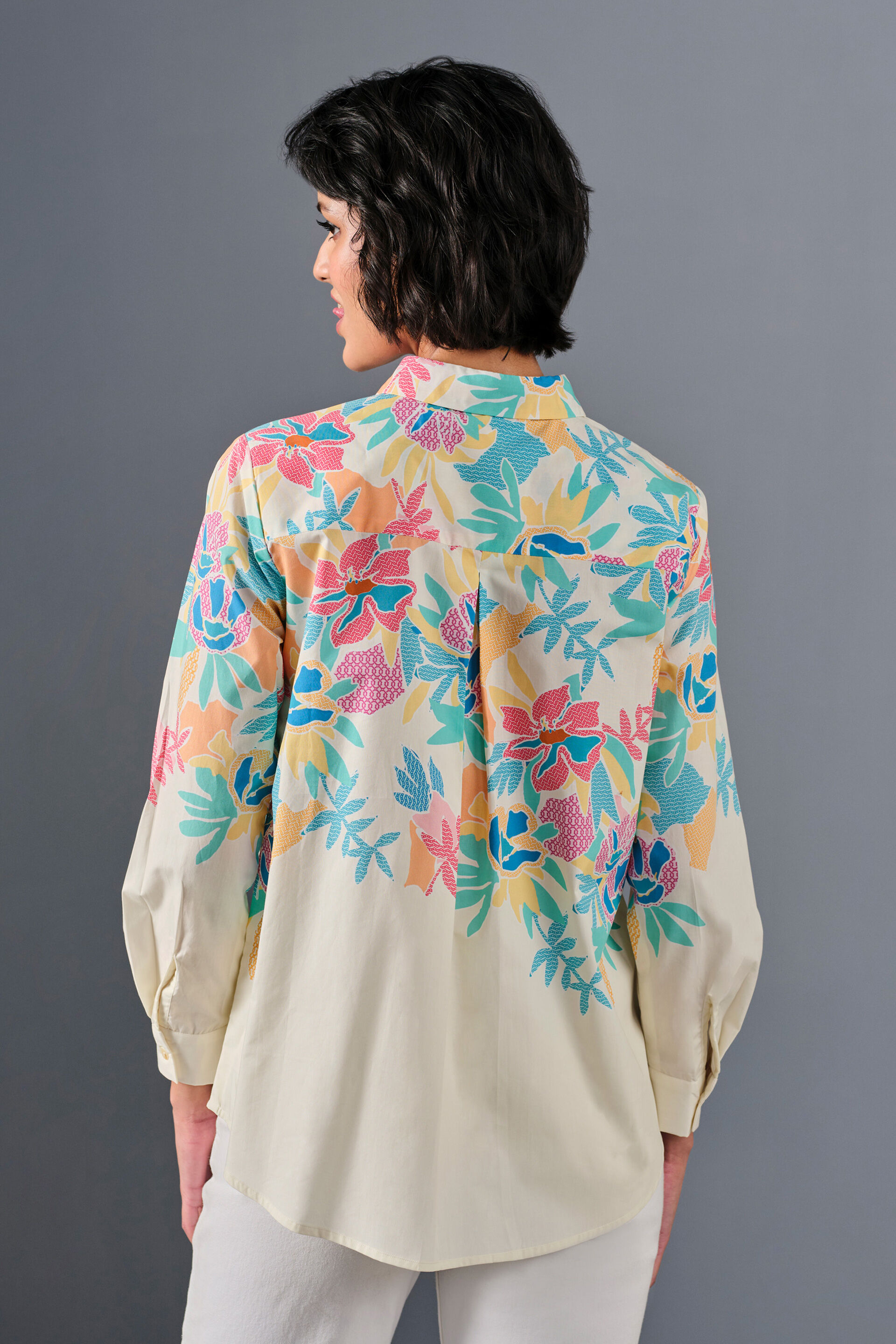 Foliage Cotton Shirt, Multi Color, image 5