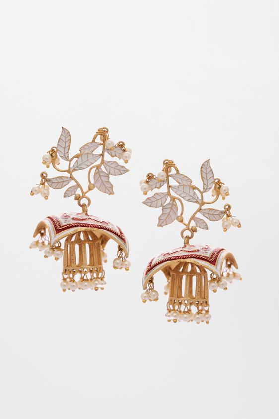 White Earrings, , image 1
