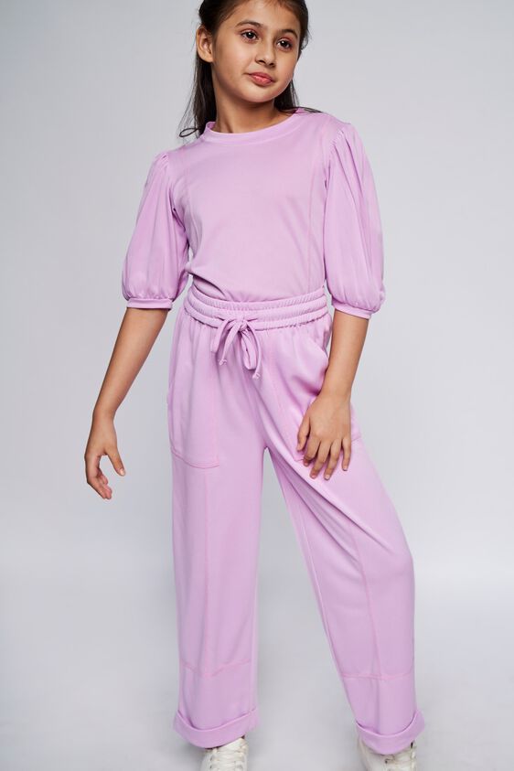 5 - Lilac Self Design Straight Set, image 4
