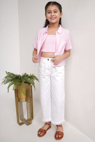 Pink and White Checks Straight Set, Pink, image 3