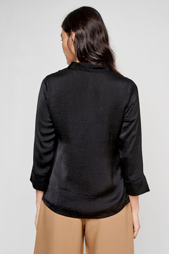 Black Solid Extended Top, Black, image 4