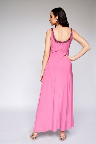 7 - Onion Pink Solid Embellished Gown, image 7