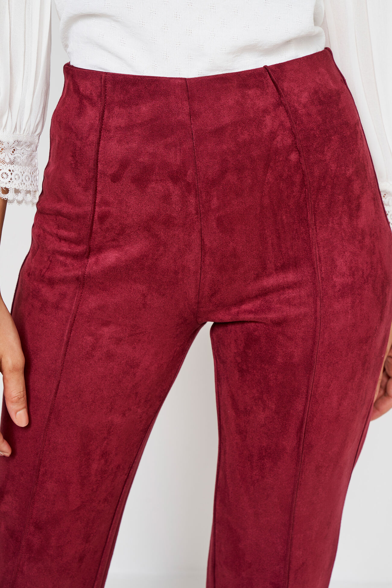 Maroon Solid Party Bottom, Maroon, image 5
