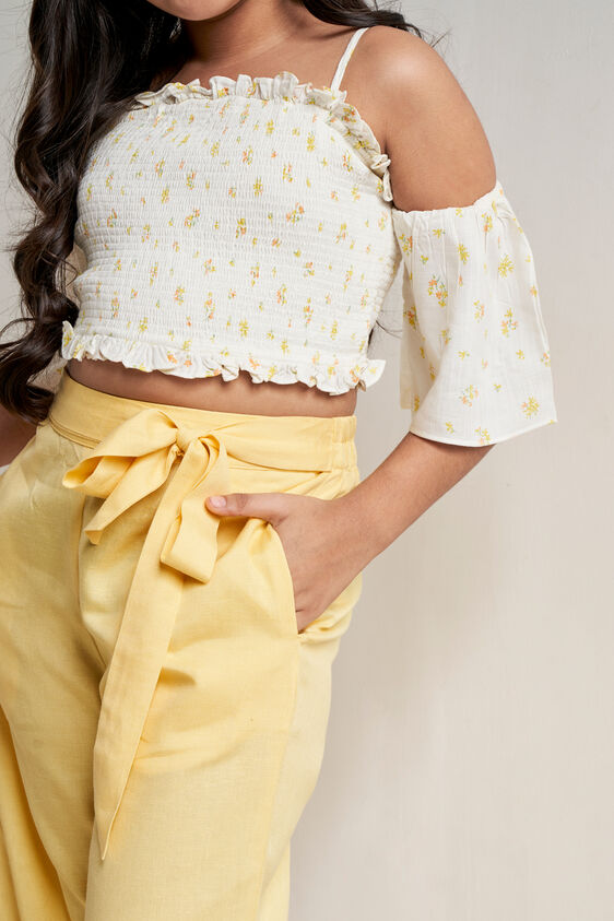 Yellow Floral Straight Set, Yellow, image 11