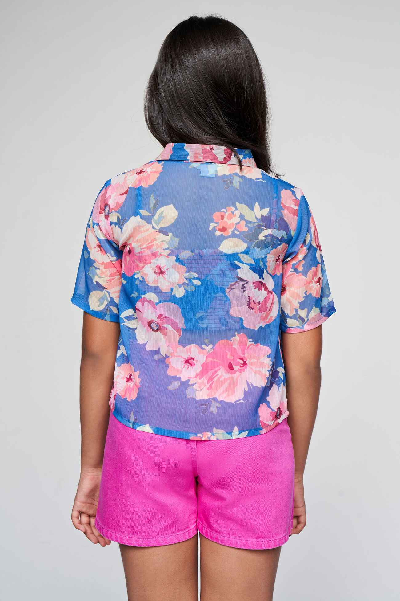 Butterfly Blooms Top, Blue, image 6