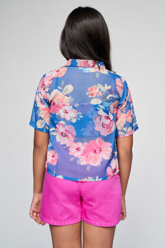 Butterfly Blooms Top, Blue, image 6