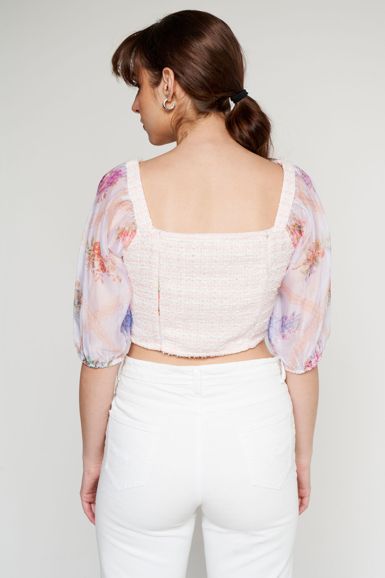 Multi Color Solid High-Low Top, Multi Color, image 4