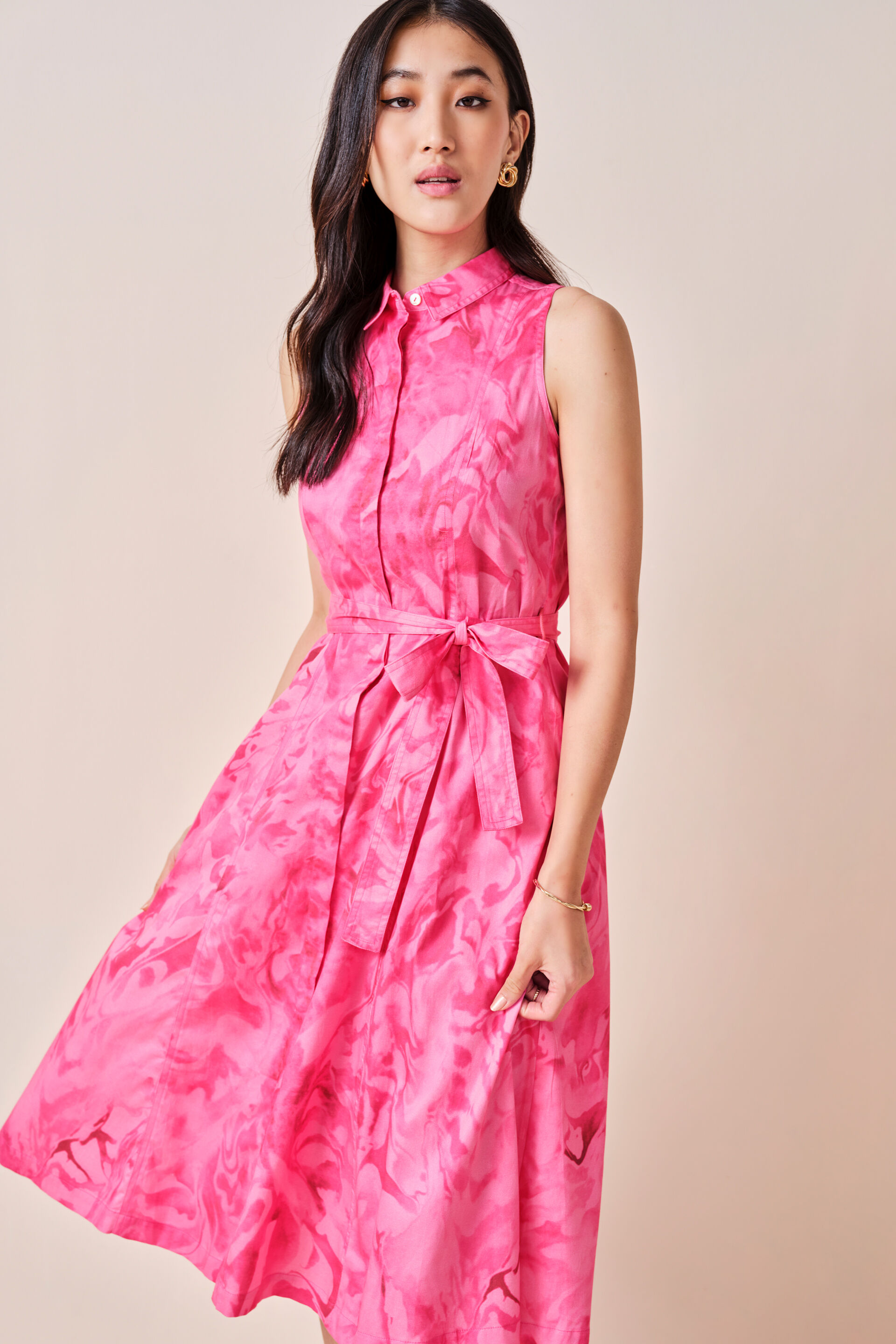 Think Pink Cotton Dress, Pink, image 7