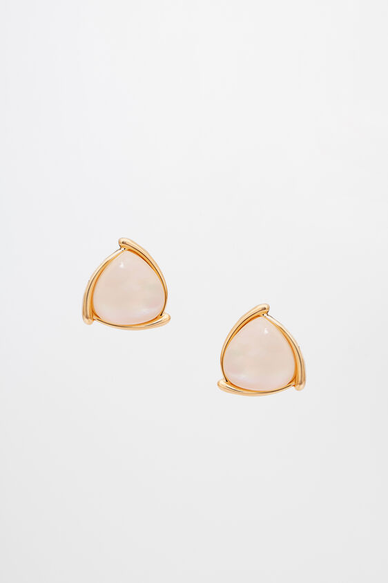 Off White Brass Earring, , image 1
