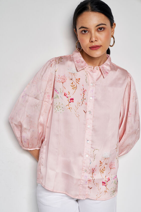 Lucky Star Shirt Style Top, Pink, image 5