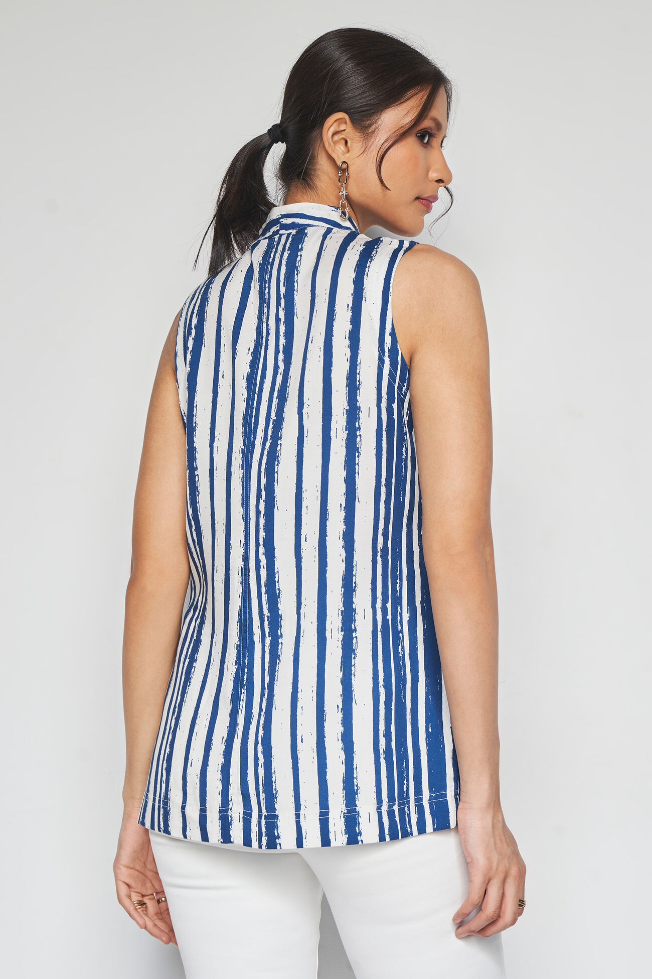 Stripe Struck Top, Blue, image 6