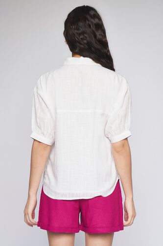 6 - White Floral Straight Top, image 6