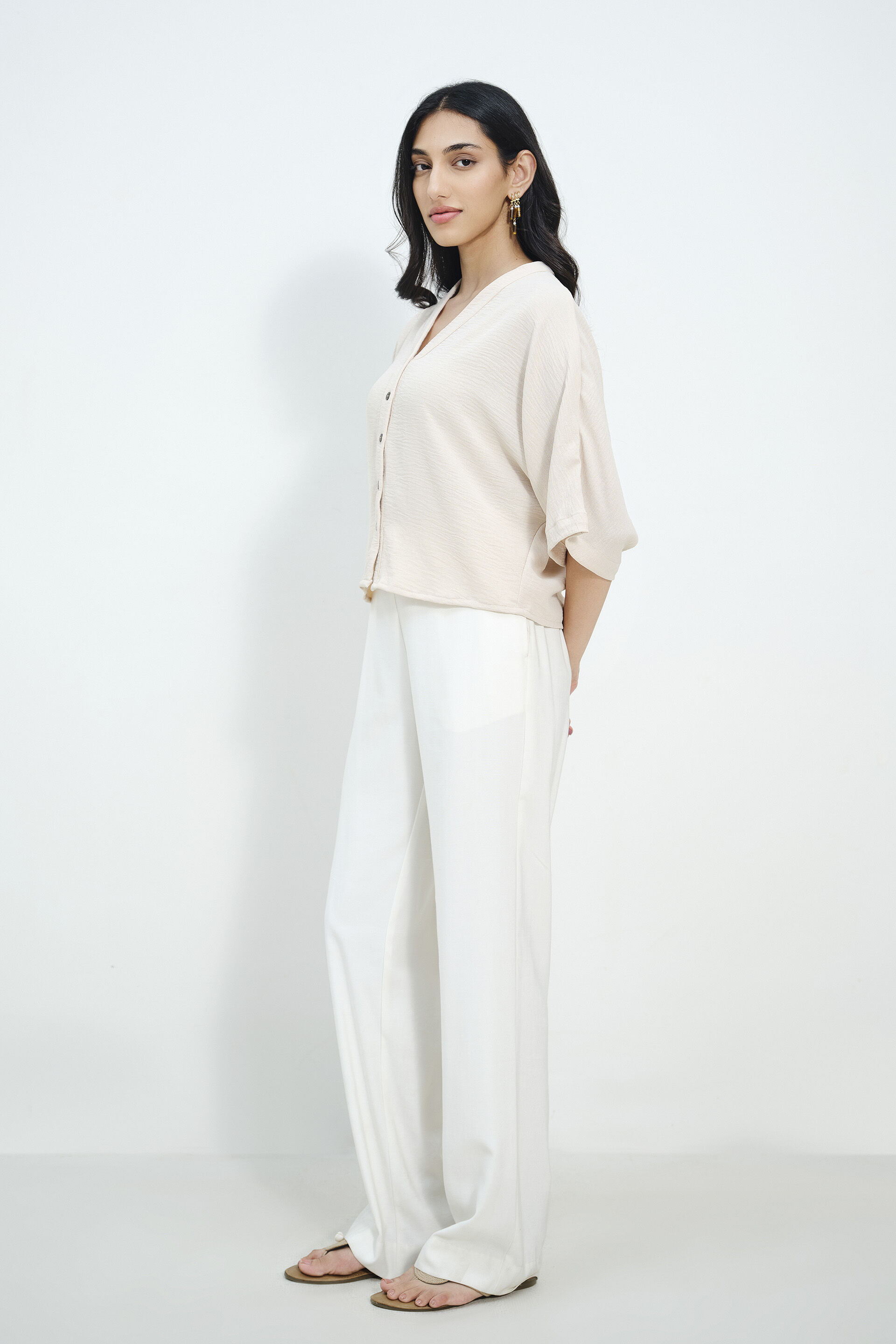 Beige Vibe Top, Beige, image 2