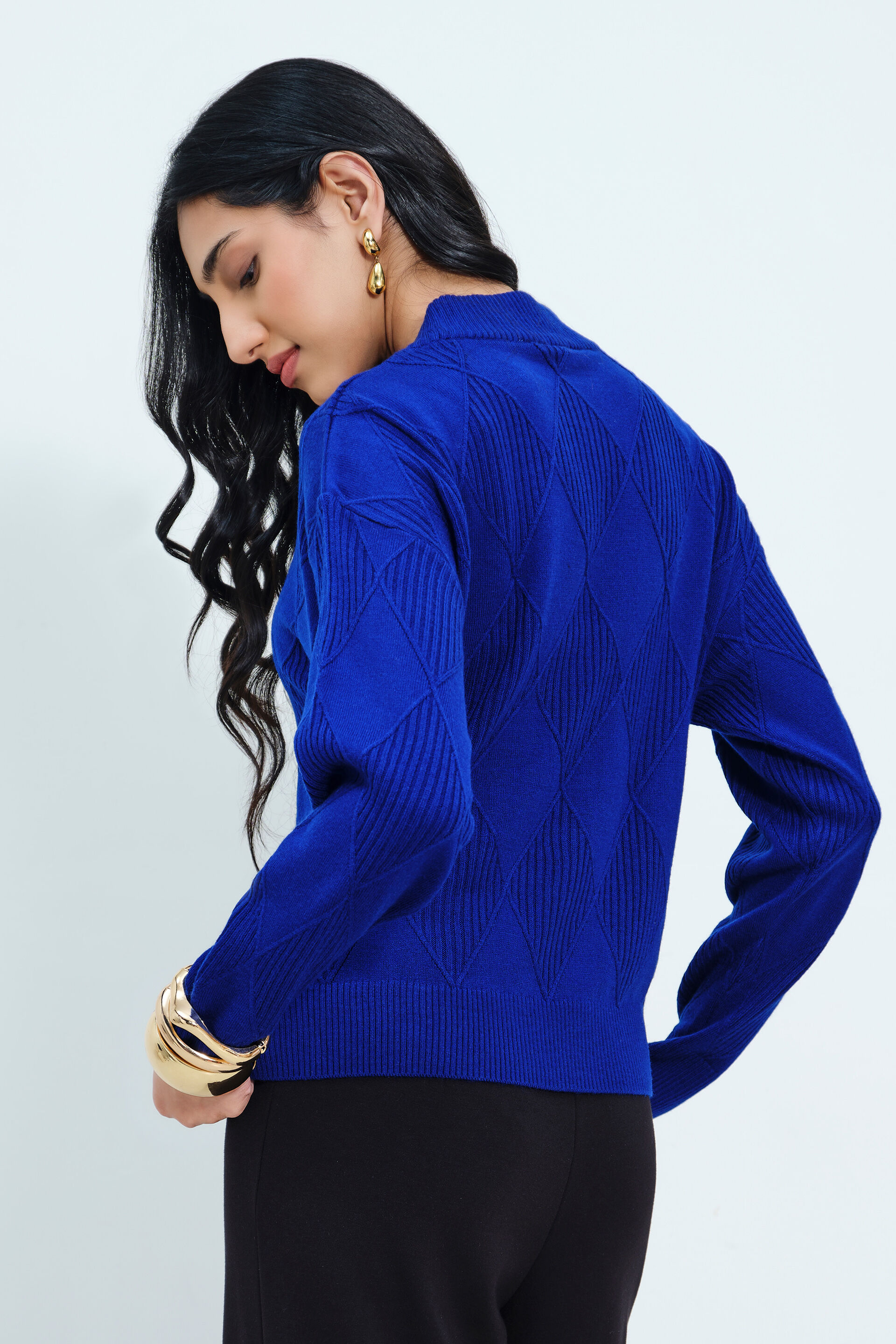 Cobalt Rush Sweater, Blue, image 4