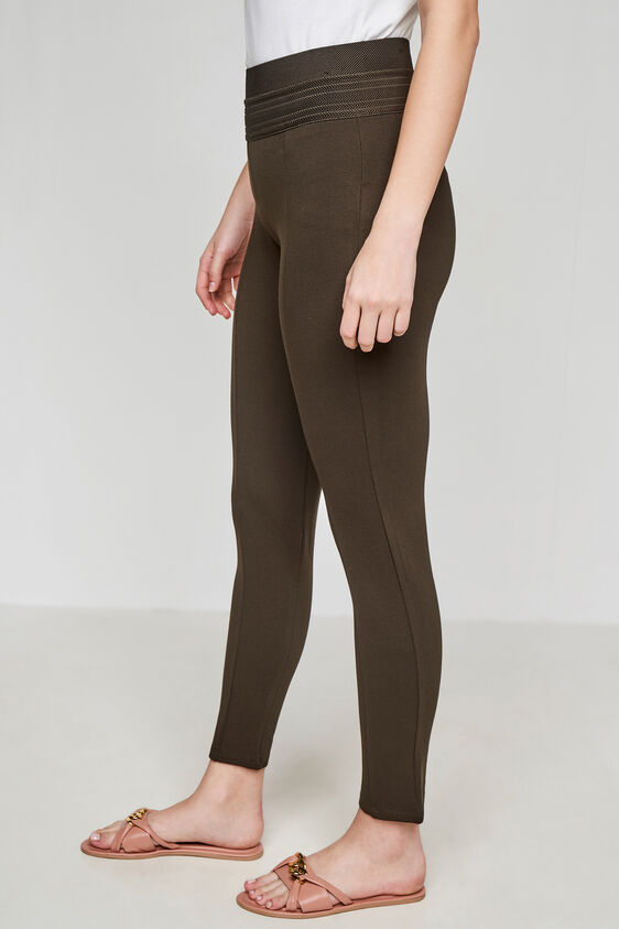 Black Regular Straight Bottom, Olive, image 3