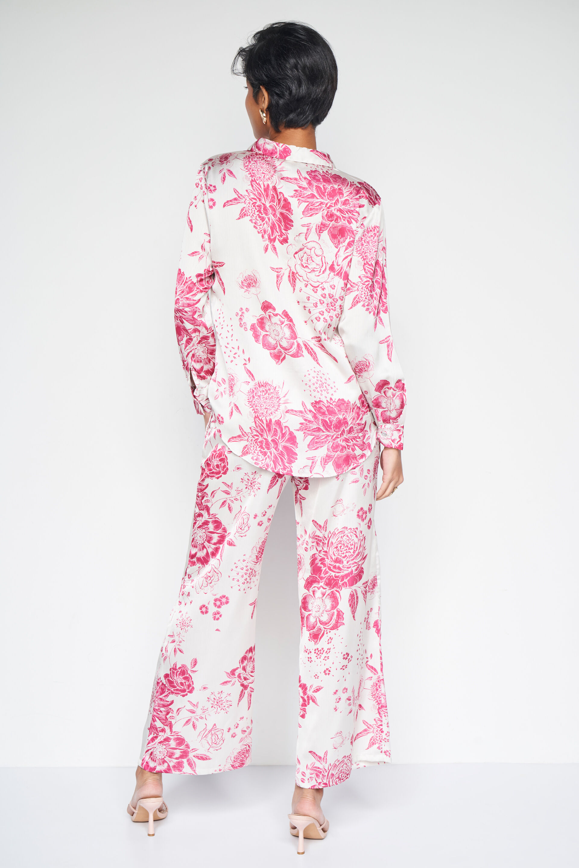 Floral Flair Co-ords Set, Cream, image 4