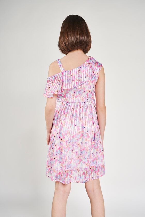 6 - Multi Color Floral Printed Fit And Flare Dress, image 6