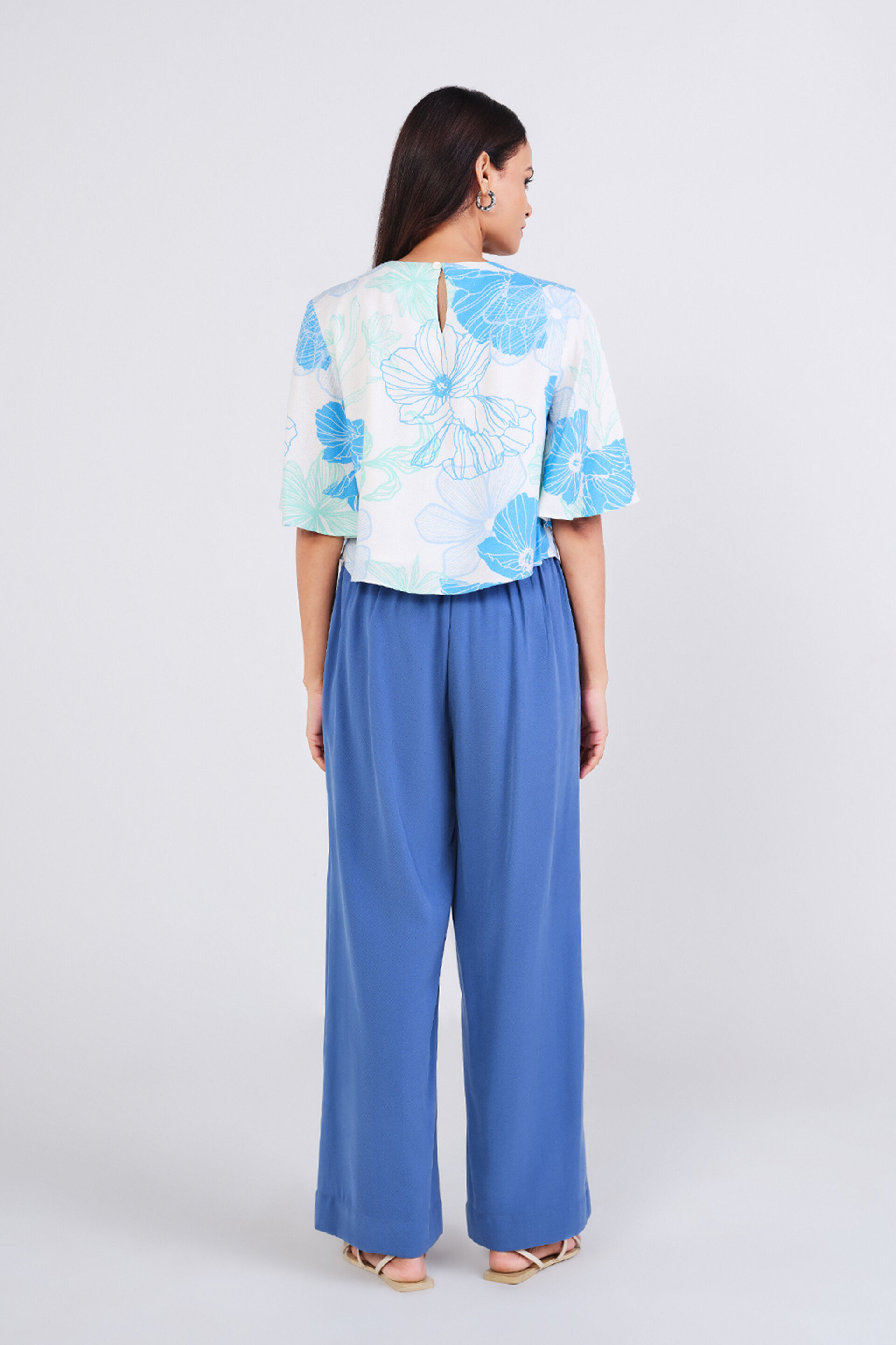 Water Flower Top, Blue, image 3