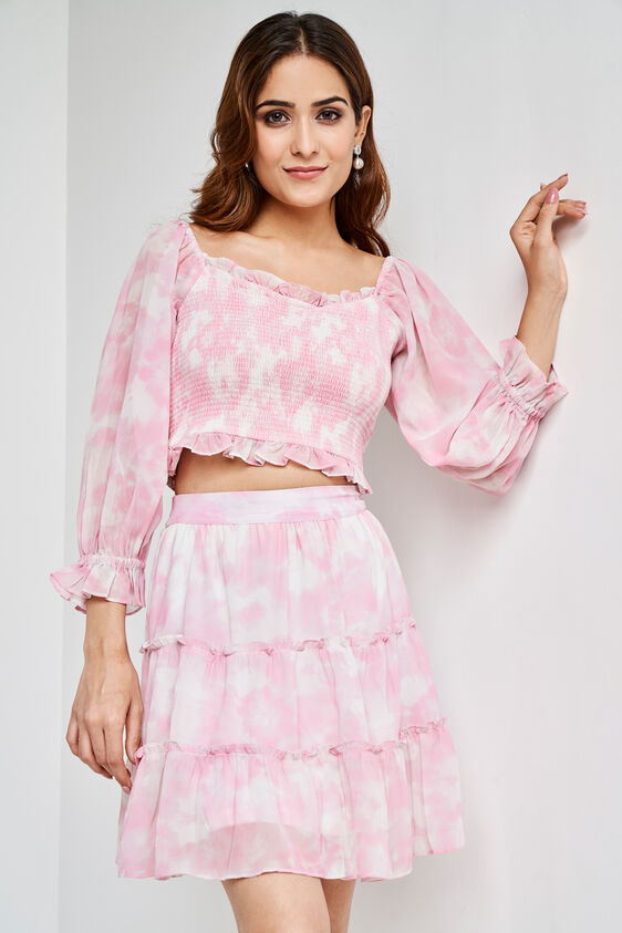 Pink Floral Straight Set, Pink, image 2