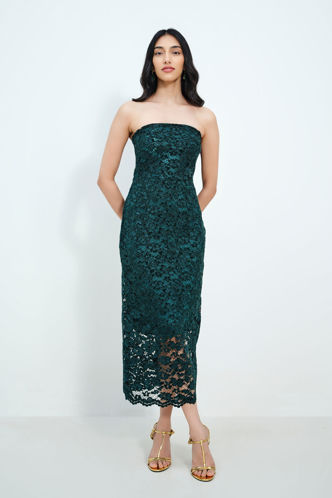Buy Jade Allure Dress Online for Women from AND India F25P169DRLAC_EMRALD_GREEN Buy Jade Allure Dress Online for Women from AND India F25P169DRLAC_EMRALD_GREEN