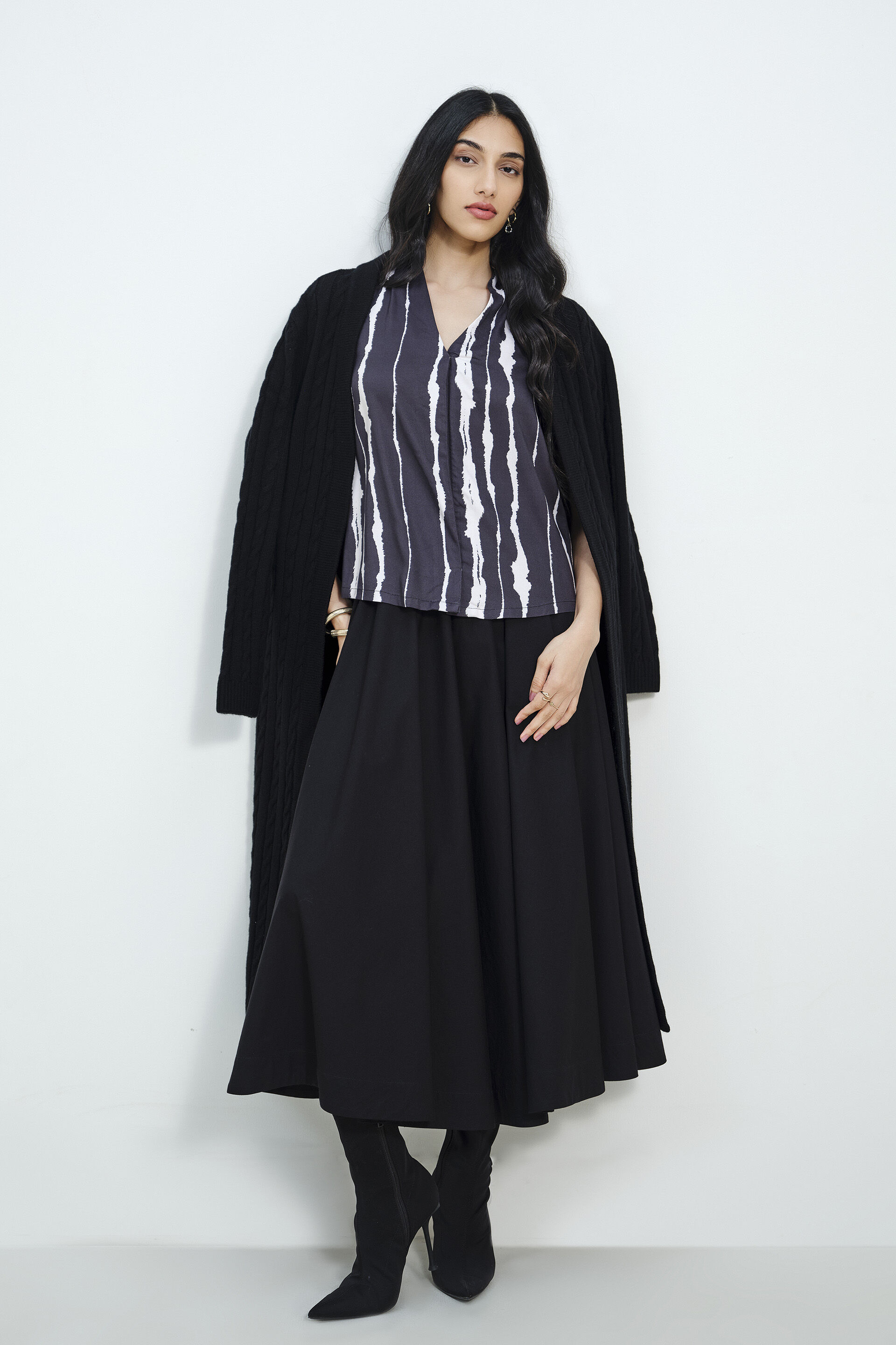 Ink Impression Top, Black, image 3