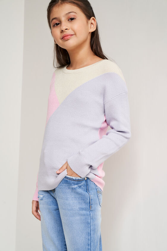 Multi Color Sweater Straight Top, Multi Color, image 4