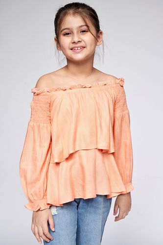 3 - Peach Solid Trapeze Top, image 3