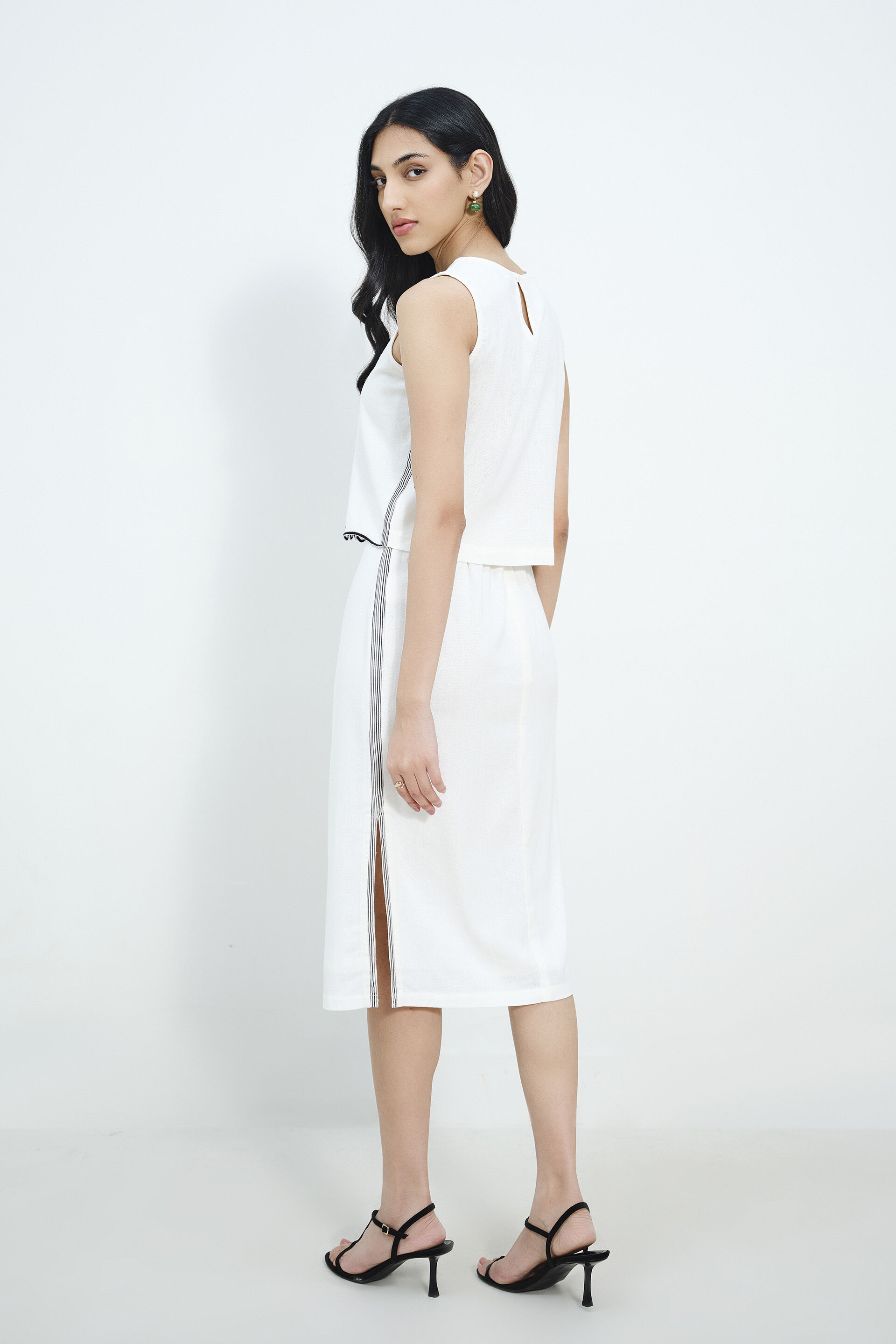 Off-White Grace Skirt Set, Off White, image 5