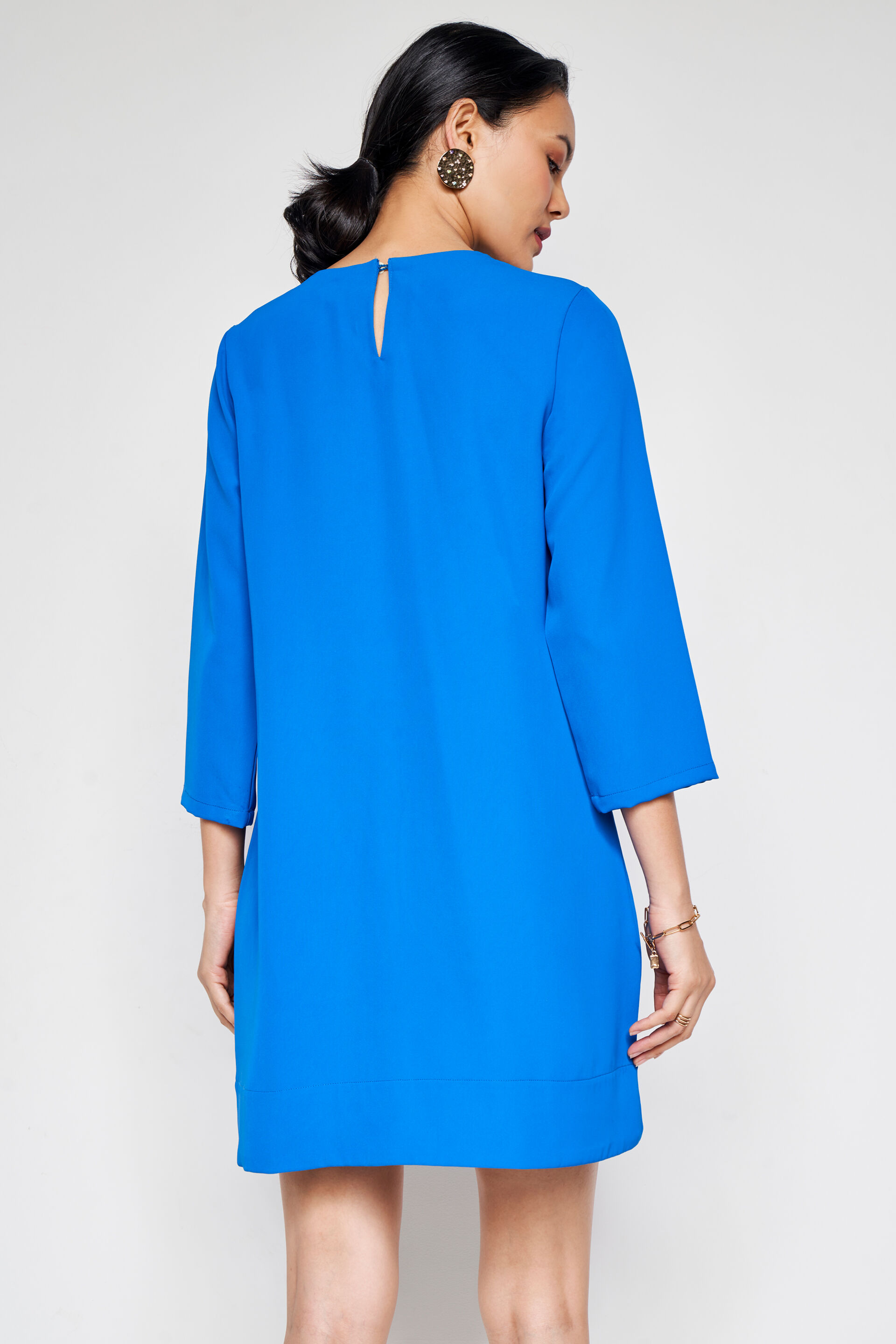 Work Buddy Straight Dress, Blue, image 9