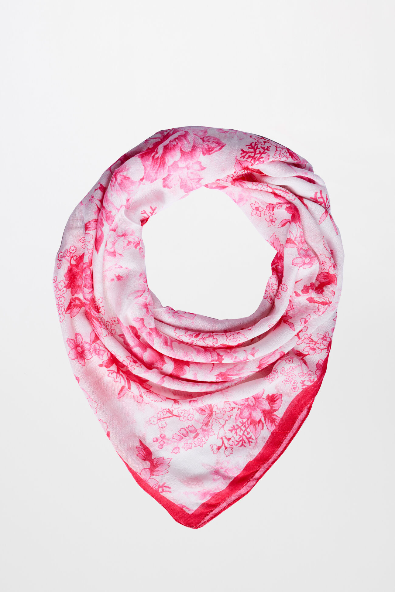 Red Print Scarf, , image 1