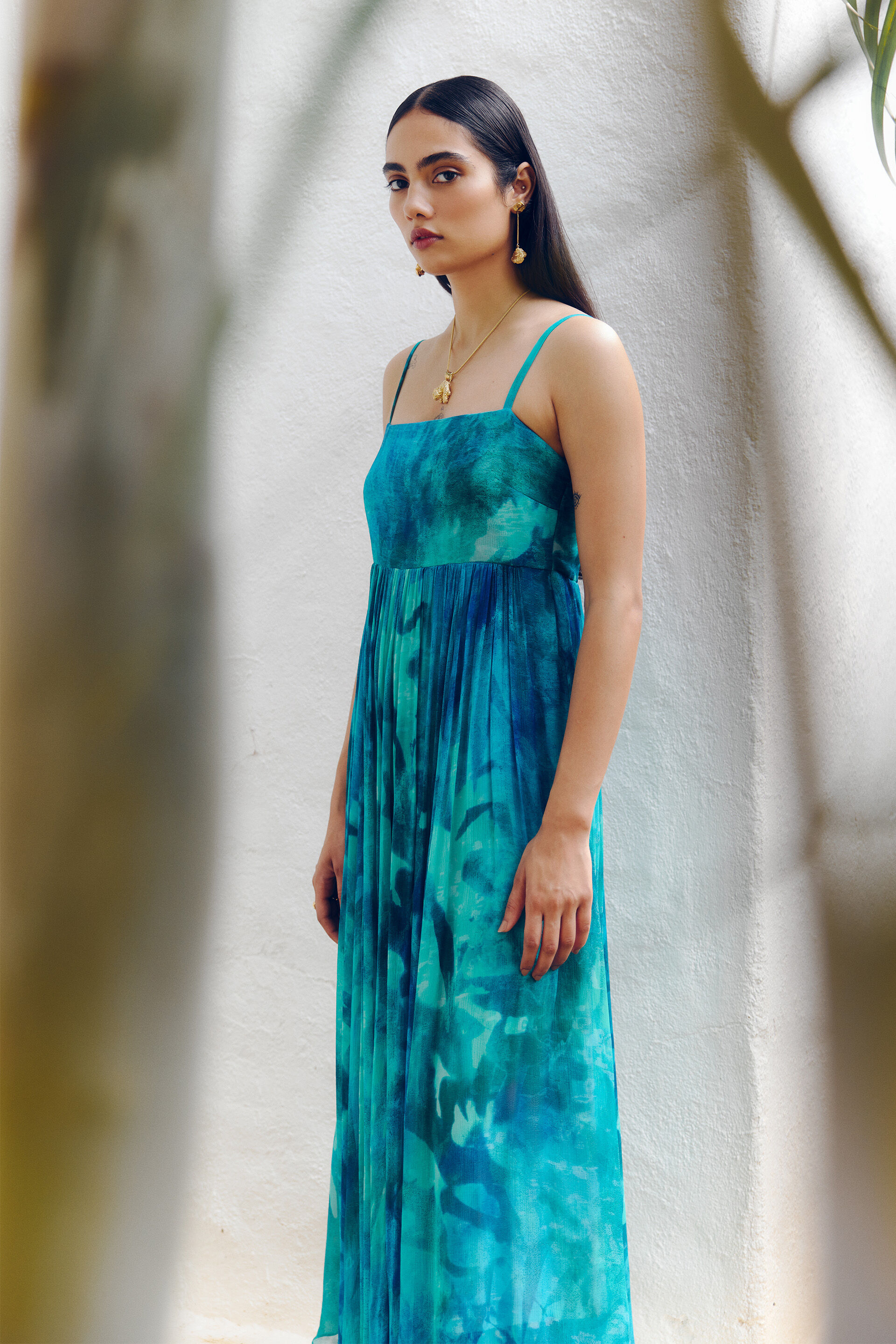 Azul Maxi Dress, Blue, image 2