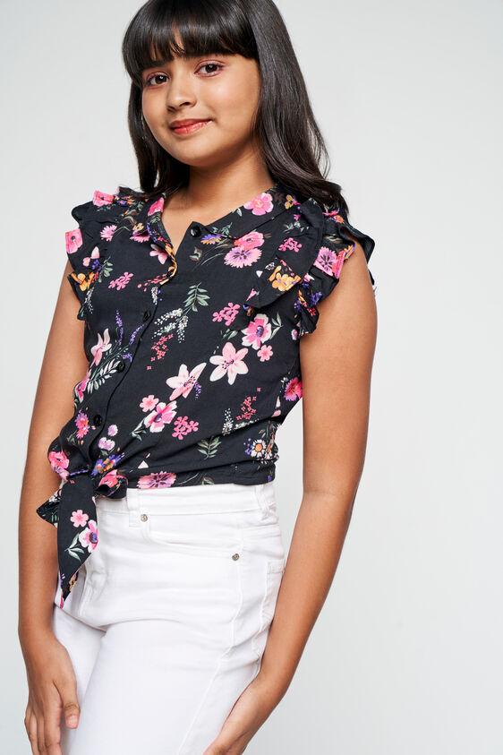 Midnight Petals shirt, Black, image 3