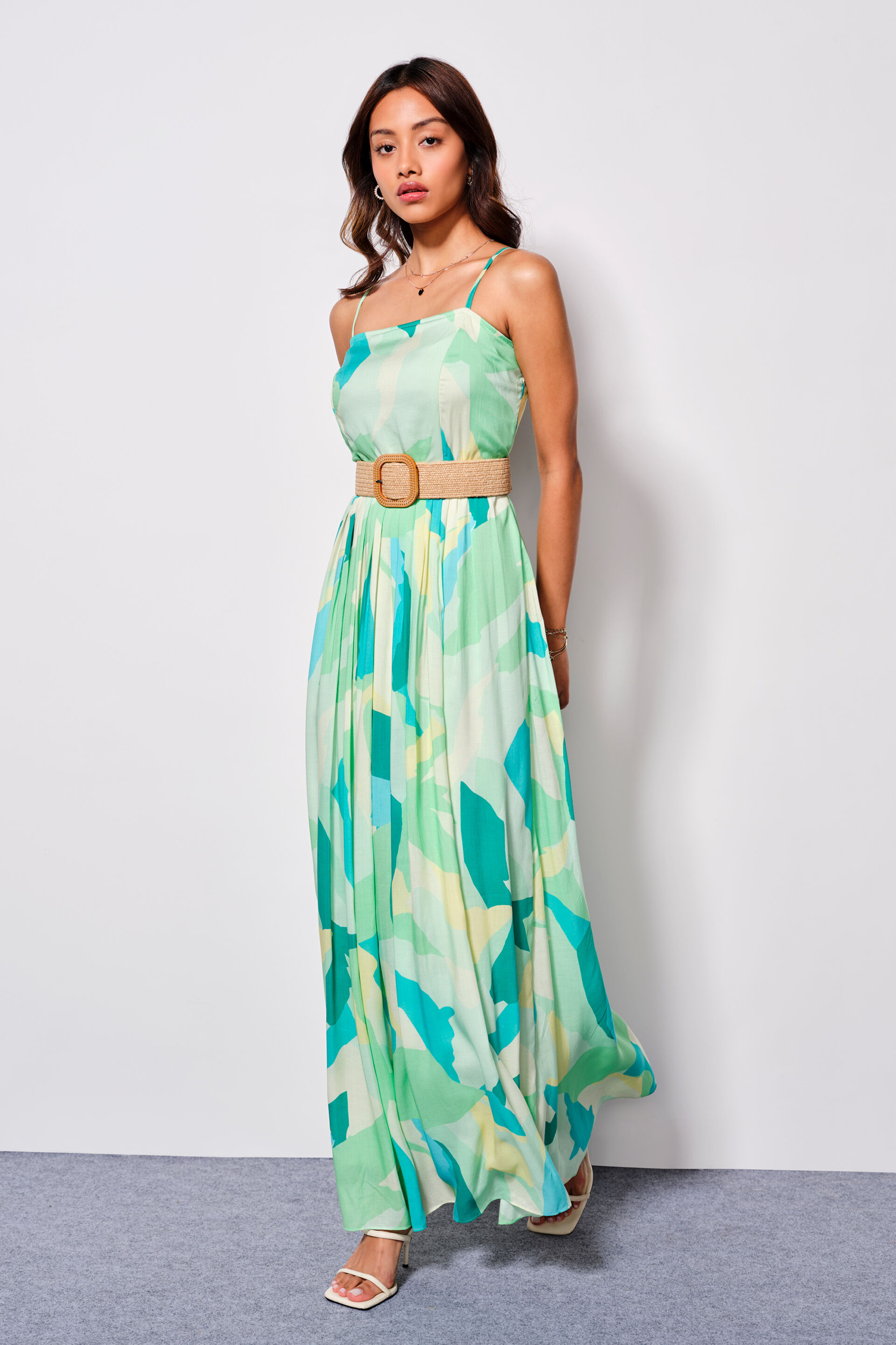 Flared maxi dress online clearance