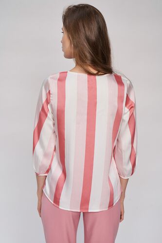 4 - Pink Striped A-Line Top, image 4
