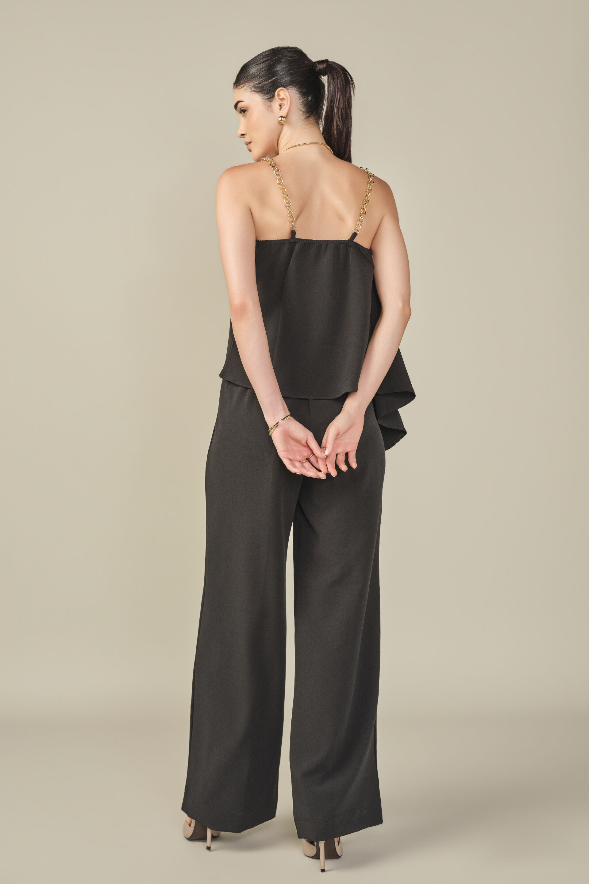 Chain Strap Co-ord in Black, Black, image 6