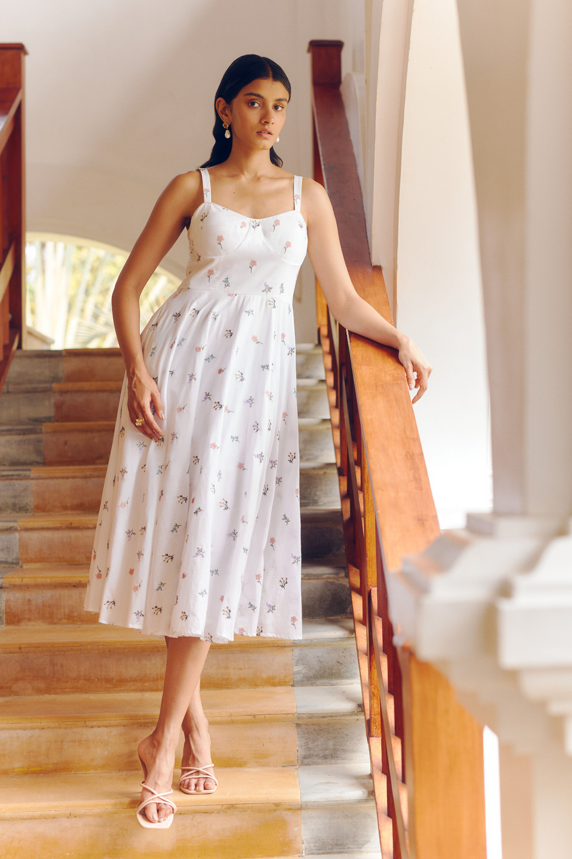 Alda Dress, White, image 2