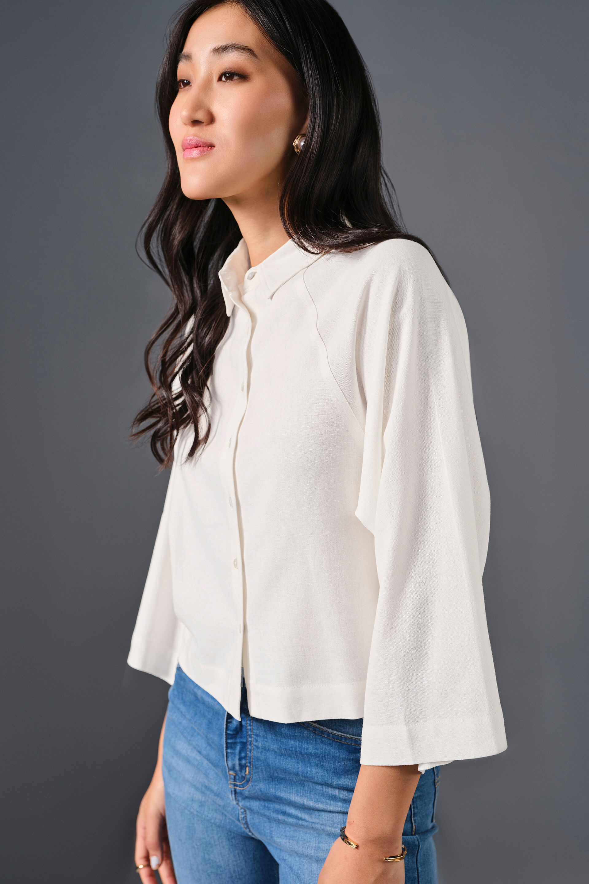 Sway Viscose Shirt, White, image 5