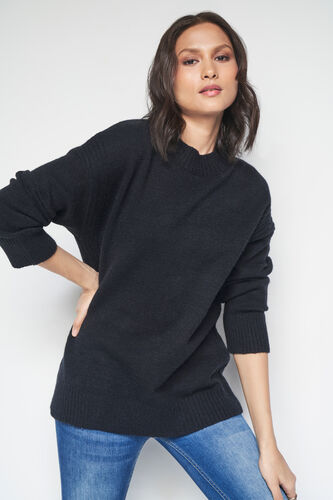 Aspen Over-Sized Sweater, Black, image 5